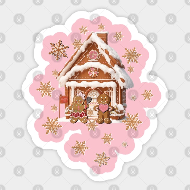 Gingerbread House Pastel Gingerbread Man Sticker by tamdevo1